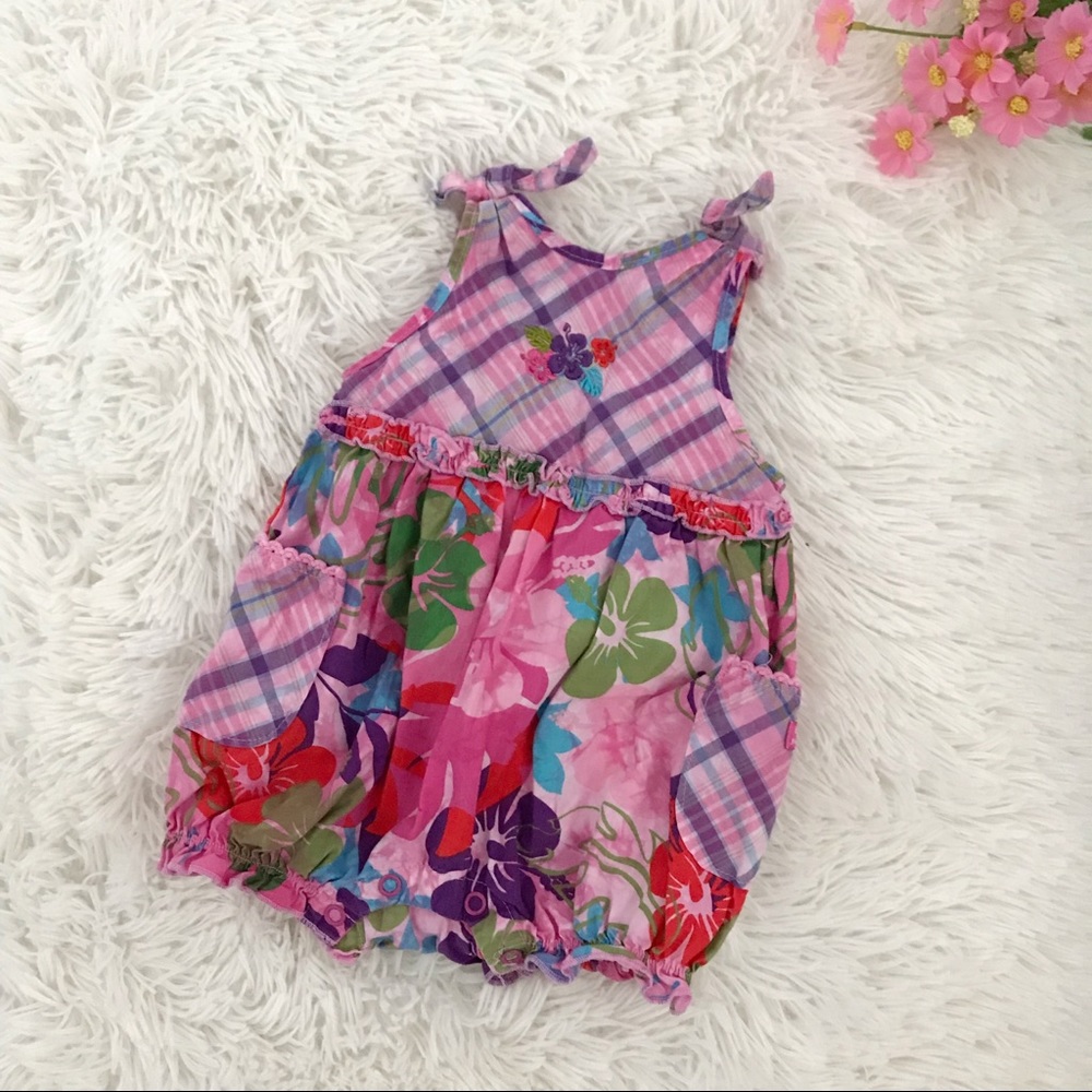 ❌Sold❌🌺 Children’s Place Baby Girl Floral Romper 🌺